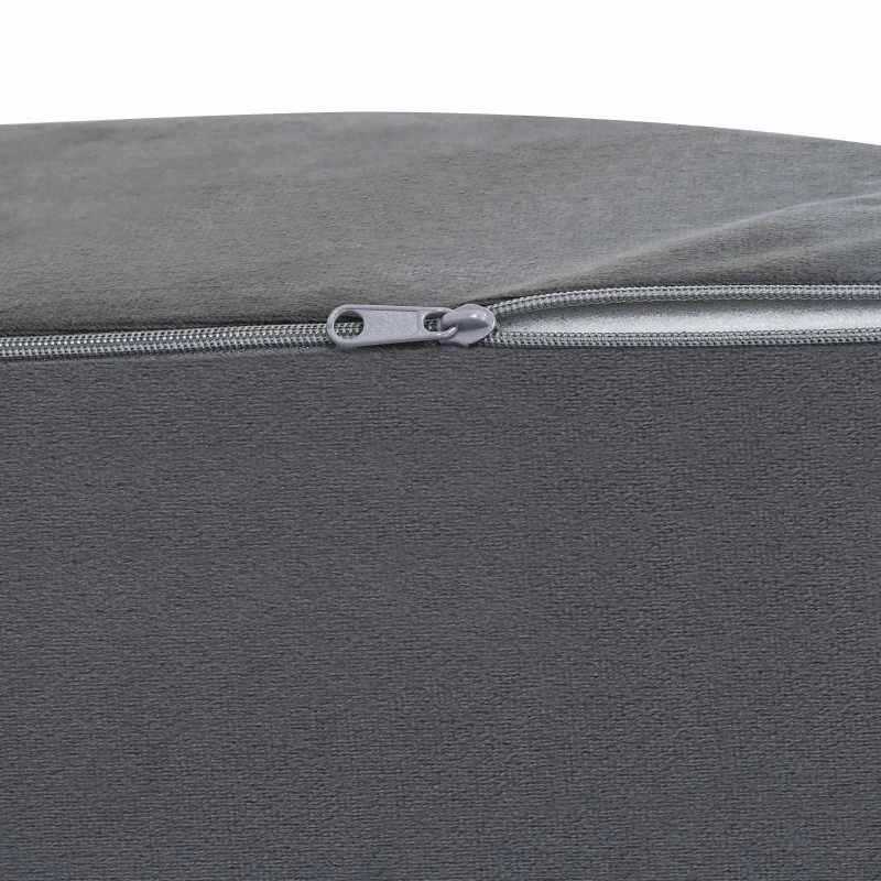 vidaXL Μαξιλάρι Ποδιών Γκρι 68 x 41 x 21 εκ PU Αφρός