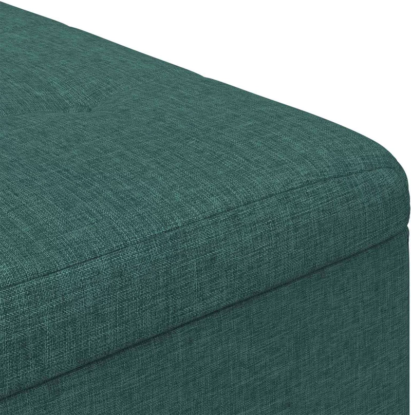 vidaXL Οθωμανικό αποθήκευσης Σκούρο Πράσινο 60 x 60 x 45 cm ύφασμα