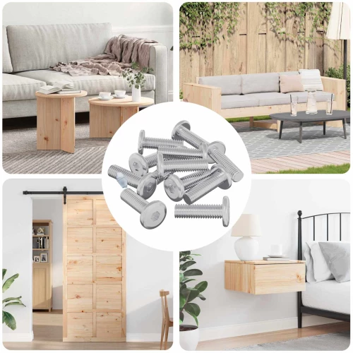 vidaXL Βίδα 1593 pcs Ασημί 8 x 25 mm Ατσάλι