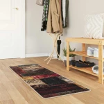 vidaXL Χαλί Runner MARSA Πολύχρωμο 50 x 100 cm Πολυέστερ και PVC