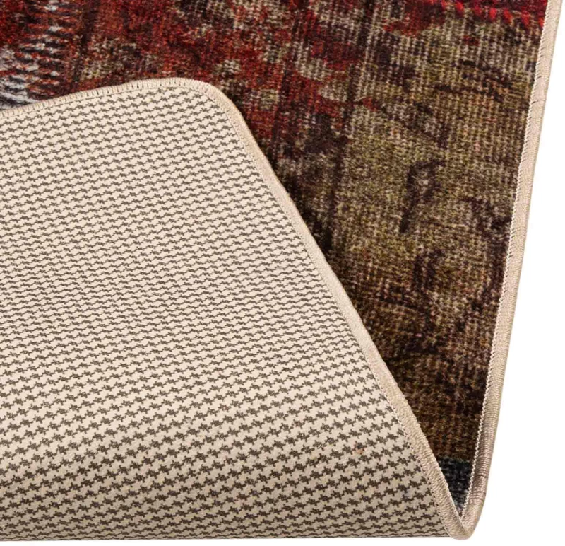vidaXL Χαλί Runner MARSA Πολύχρωμο 50 x 100 cm Πολυέστερ και PVC