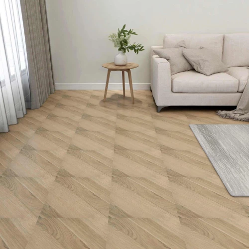 vidaXL Πλάκες Δαπέδου 55 pcs Καφέ 5,11 τ.μ. PVC