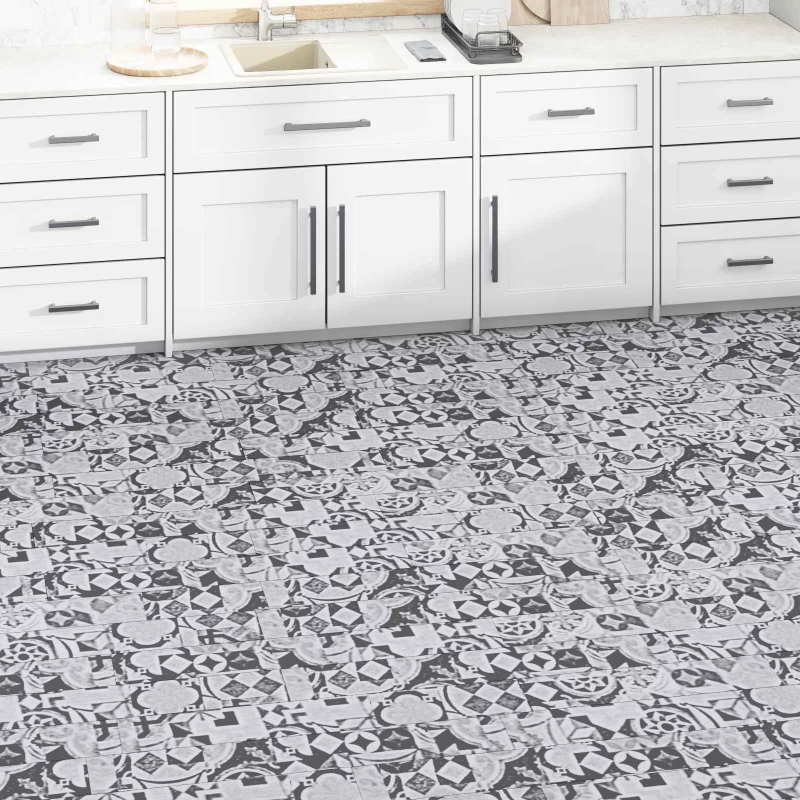 vidaXL Πλάκες Δαπέδου 5,02 m² 36 pcs PVC Γκρι με σχέδιο