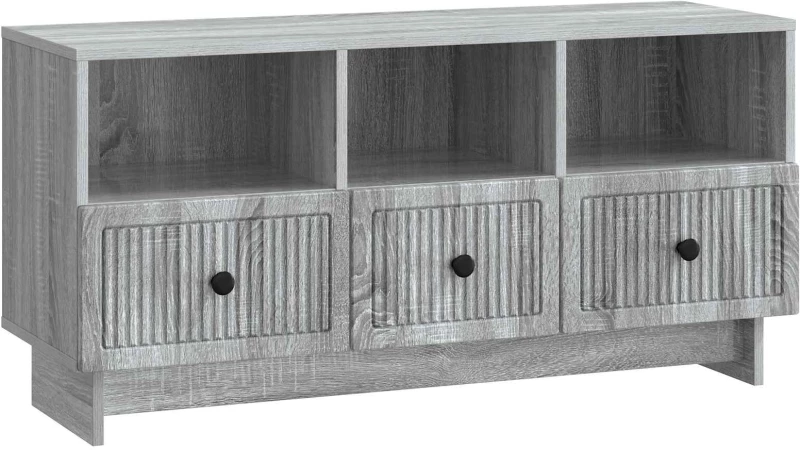vidaXL Ντουλάπι TV Γκρι Sonoma 102 x 34,5 x 50 εκ. Επεξεργασμένο Ξύλο