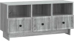 vidaXL Ντουλάπι TV Γκρι Sonoma 102 x 34,5 x 50 εκ. Επεξεργασμένο Ξύλο