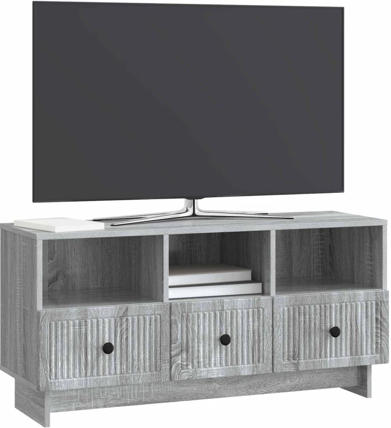 vidaXL Ντουλάπι TV Γκρι Sonoma 102 x 34,5 x 50 εκ. Επεξεργασμένο Ξύλο