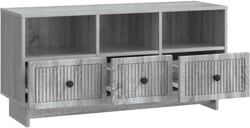 vidaXL Ντουλάπι TV Γκρι Sonoma 102 x 34,5 x 50 εκ. Επεξεργασμένο Ξύλο