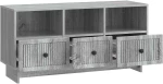 vidaXL Ντουλάπι TV Γκρι Sonoma 102 x 34,5 x 50 εκ. Επεξεργασμένο Ξύλο