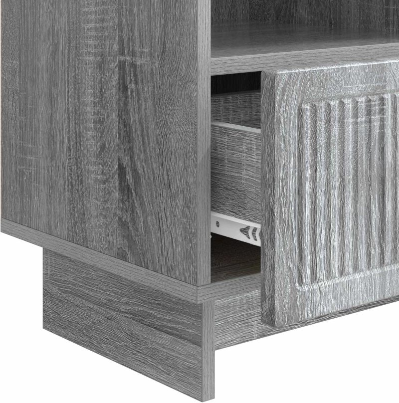 vidaXL Ντουλάπι TV Γκρι Sonoma 102 x 34,5 x 50 εκ. Επεξεργασμένο Ξύλο