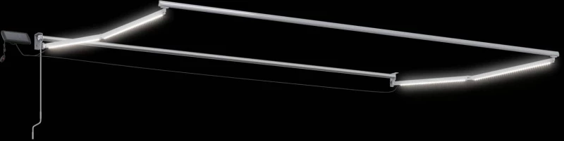 vidaXL Ηλεκτρικό Ανακλινόμενο Κάθισμα Λευκός 4,5 x 3 μ Αλουμίνιο