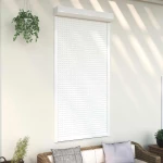 vidaXL Ρολό εισόδου Λευκός 110 x 220 cm Αλουμίνιο και Πολυουρεθάνη
