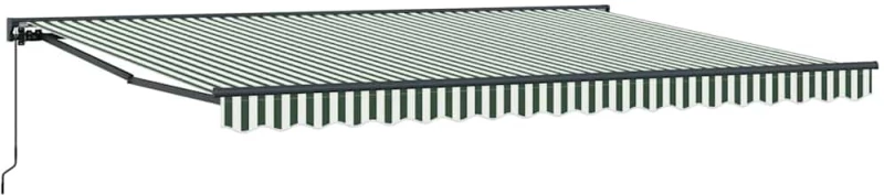 vidaXL Σκελετός Τέντας Πράσινο και Λευκό 450 x 300 εκ