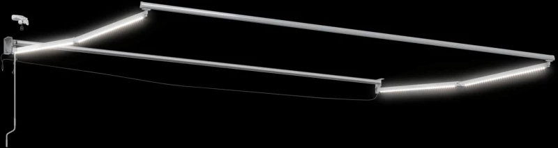 vidaXL Ηλεκτρικό Αναδιπλούμενο Σκίαστρο Κρεμ 4,5 x 3 μ