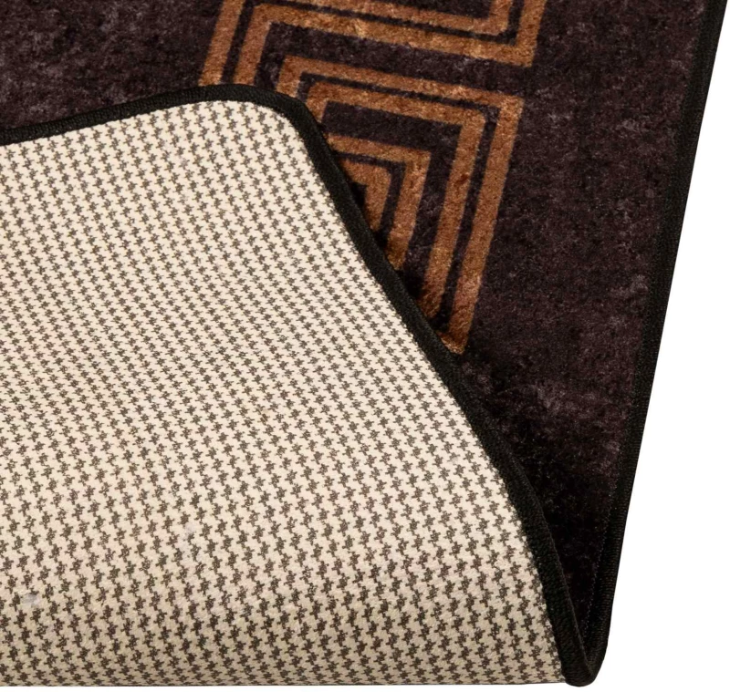 vidaXL Χαλί Runner MARSA Μαύρο 100 x 150 cm Πολυέστερ και PVC