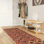 vidaXL Χαλί Runner MARSA Πολύχρωμο 100 x 250 cm Πολυέστερ και PVC