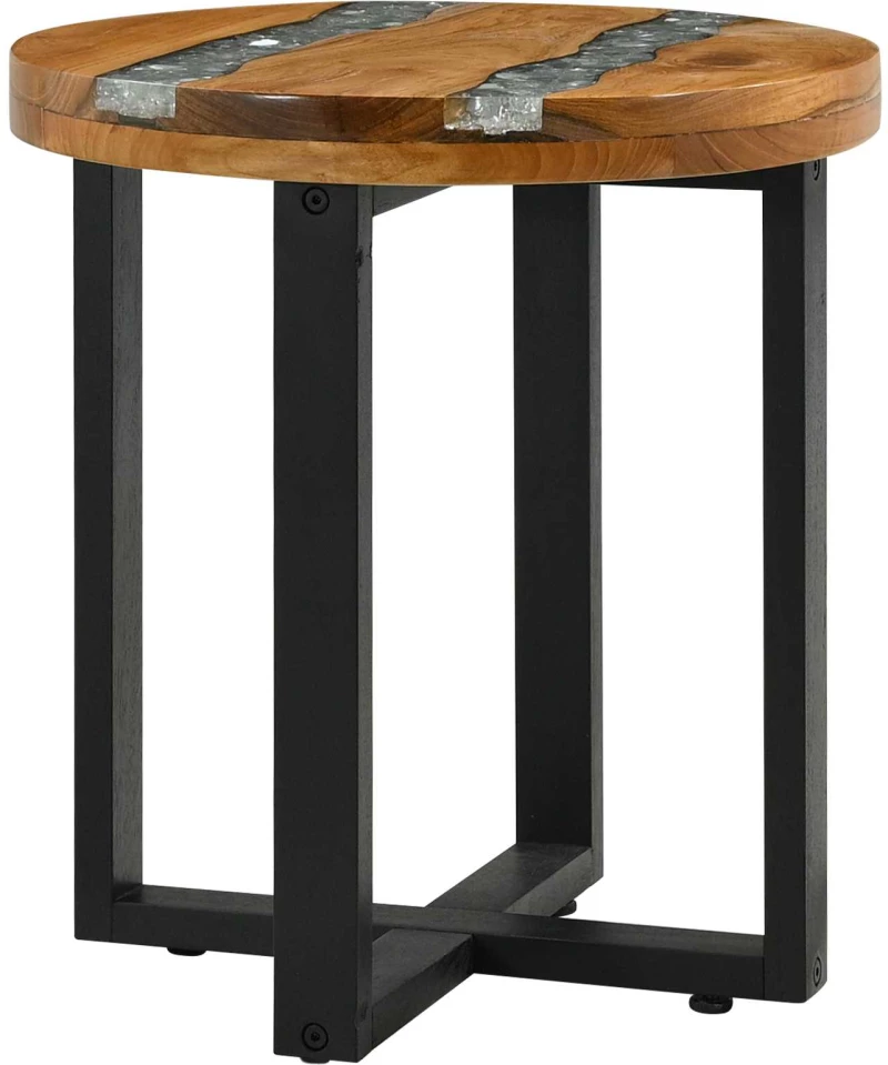vidaXL Τραπεζάκι σαλονιού Καφέ 40 x 40 x 45 cm Στερεό Ξύλο Τίκ