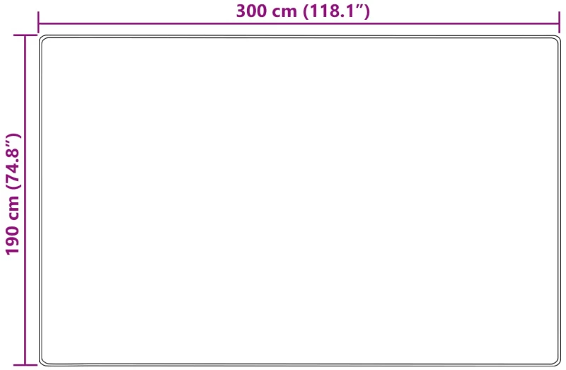 vidaXL Χαλί Runner MARSA Κίτρινο 190 x 300 εκ. Πολυέστερ και PVC