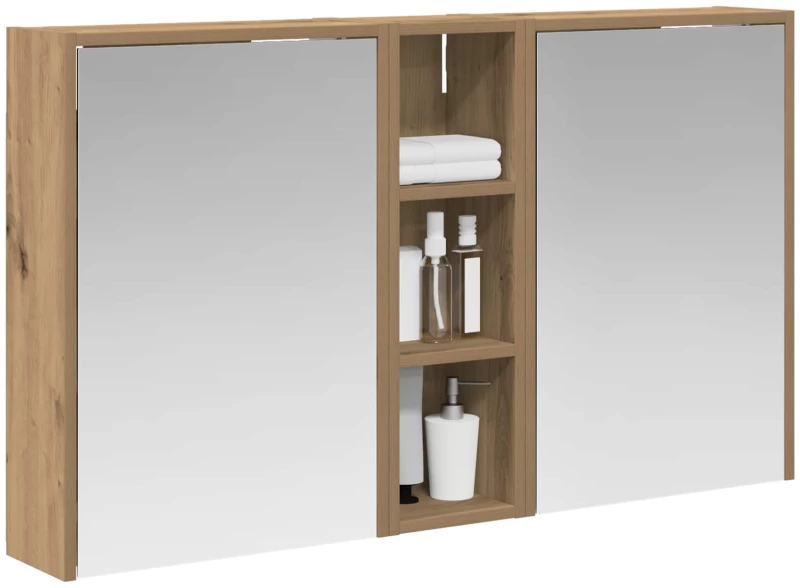vidaXL Σετ Ντουλαπιών Μπάνιου 3 pcs 106 x 16 x 62,5 εκ.