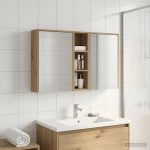 vidaXL Σετ Ντουλαπιών Μπάνιου 3 pcs 106 x 16 x 62,5 εκ.