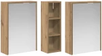 vidaXL Σετ Ντουλαπιών Μπάνιου 3 pcs 106 x 16 x 62,5 εκ.