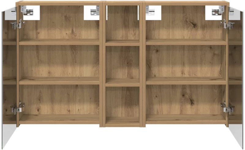 vidaXL Σετ Ντουλαπιών Μπάνιου 3 pcs 106 x 16 x 62,5 εκ.