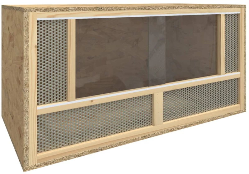vidaXL Ενυδρείο Ερπετών 80 x 40 x 40 εκ. από Επεξεργασμένο Ξύλο