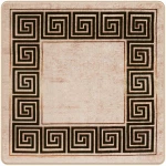 vidaXL Χαλί Runner MARSA Μαύρο 100 x 100 cm Πολυέστερ και PVC