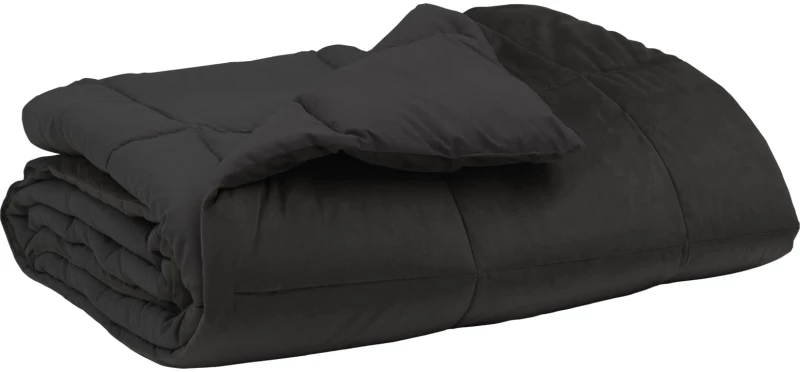 vidaXL Καλοκαιρινό Παπλωματοθήκη Ανθρακί 140 x 200 cm Μικροΐνες