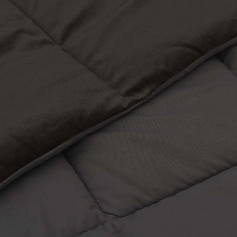 vidaXL Καλοκαιρινό Παπλωματοθήκη Ανθρακί 140 x 200 cm Μικροΐνες