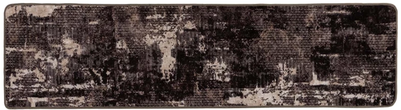 vidaXL Χαλί Runner MARSA Μαύρο 80 x 350 εκ. Πολυέστερ και PVC