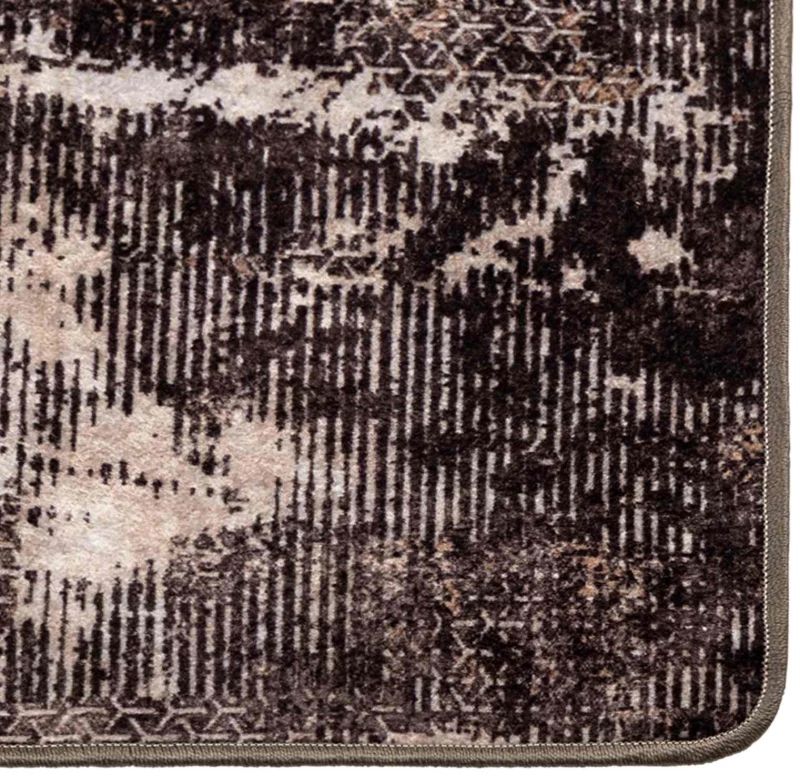vidaXL Χαλί Runner MARSA Μαύρο 80 x 350 εκ. Πολυέστερ και PVC