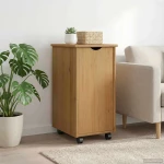 vidaXL Κινητό Ντουλάπι Μέλι Καφέ 34 x 39 x 65,5 cm Στερεό ξύλο πεύκου