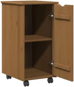 vidaXL Κινητό Ντουλάπι Μέλι Καφέ 34 x 39 x 65,5 cm Στερεό ξύλο πεύκου