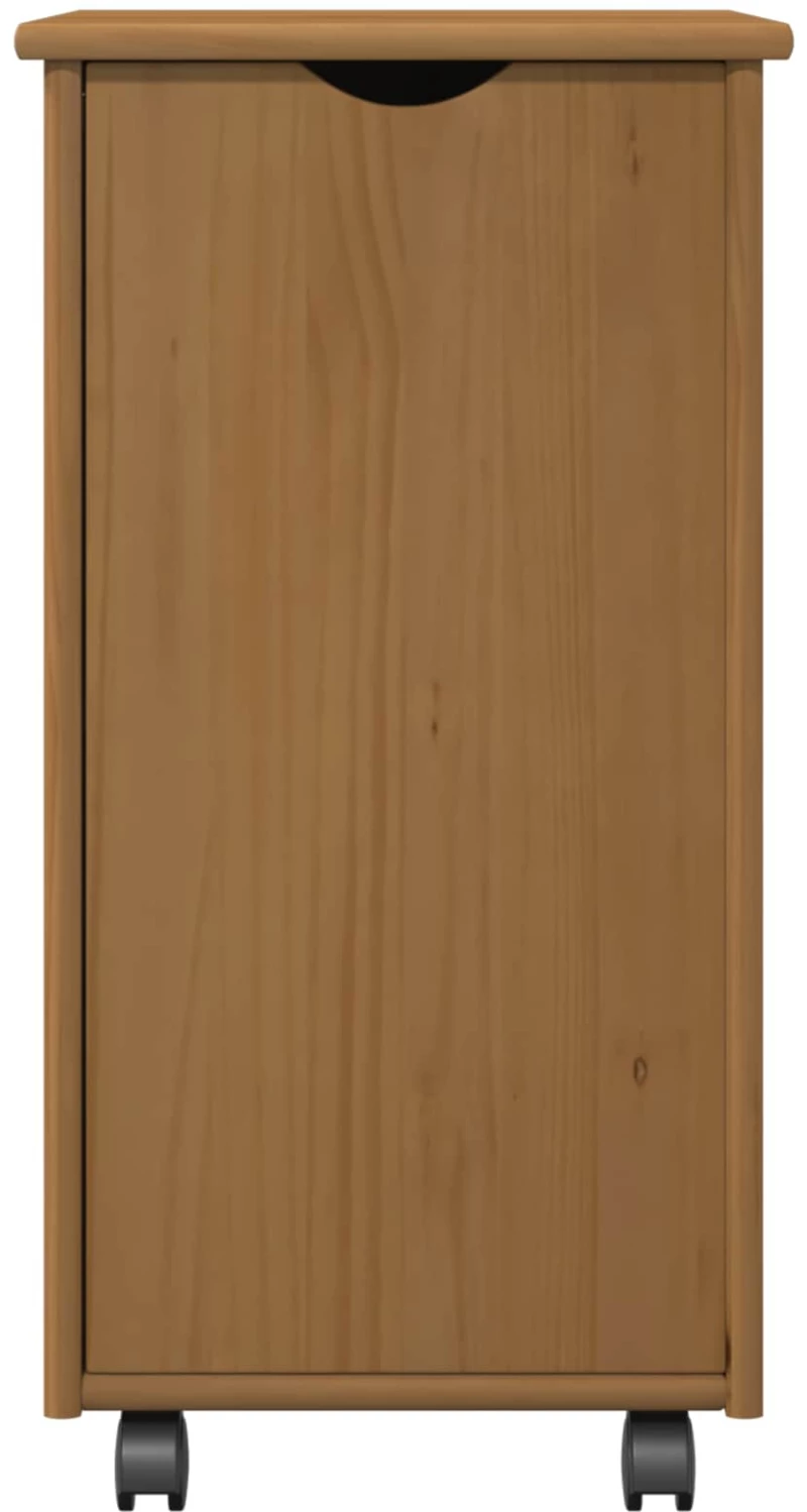 vidaXL Κινητό Ντουλάπι Μέλι Καφέ 34 x 39 x 65,5 cm Στερεό ξύλο πεύκου