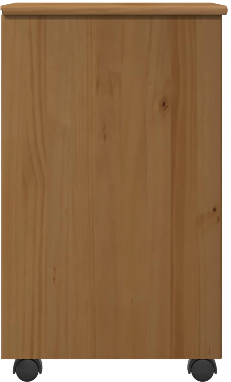 vidaXL Κινητό Ντουλάπι Μέλι Καφέ 34 x 39 x 65,5 cm Στερεό ξύλο πεύκου
