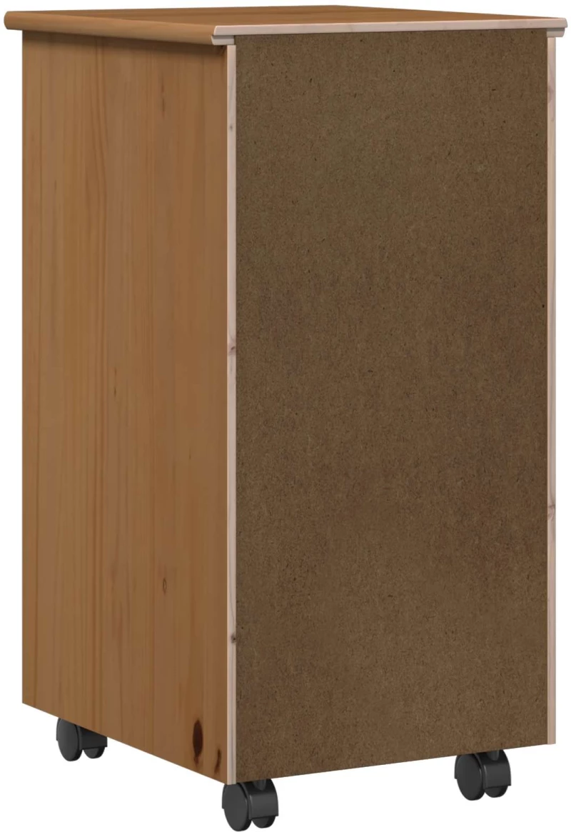 vidaXL Κινητό Ντουλάπι Μέλι Καφέ 34 x 39 x 65,5 cm Στερεό ξύλο πεύκου