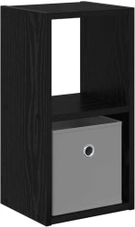 vidaXL Κομοδίνο Μαύρη Οξυά 25,5 x 22 x 49,5 εκ Επεξεργασμένο ξύλο