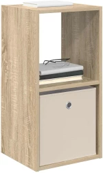 vidaXL Κομοδίνο Δρύς Sonoma 35 x 32 x 68,5 εκ Επεξεργασμένο ξύλο