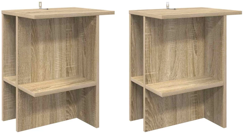 vidaXL Τραπεζάκι σαλονιού 2 pcs Sonoma Δρυς 40 x 30 x 49 εκ.
