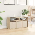 vidaXL Χαμηλό γραφείο με συρτάρι Δρύς Sonoma 87 x 27,5 x 43 εκ