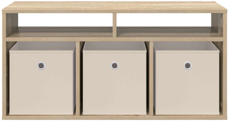 vidaXL Χαμηλό γραφείο με συρτάρι Δρύς Sonoma 87 x 27,5 x 43 εκ