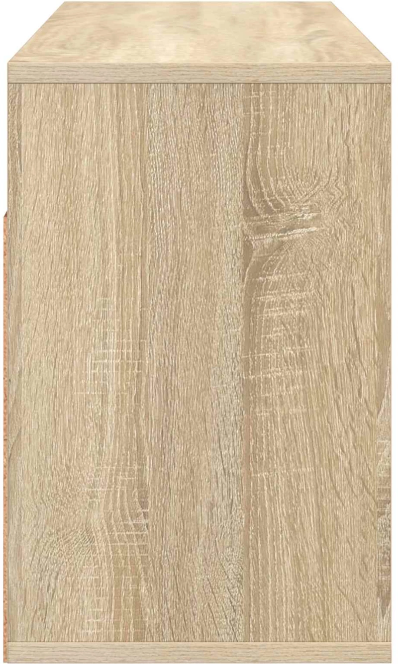vidaXL Χαμηλό γραφείο με συρτάρι Δρύς Sonoma 87 x 27,5 x 43 εκ