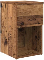 vidaXL Ντουλάπι κρεβατιού 2 pcs Παλαιωμένο ξύλο 29 x 31,5 x 49 εκ