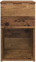 vidaXL Ντουλάπι κρεβατιού 2 pcs Παλαιωμένο ξύλο 29 x 31,5 x 49 εκ