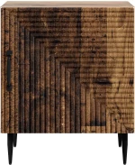 vidaXL Κομοδίνο 2 pcs Παλαιωμένο ξύλο 43 x 34,5 x 50 εκ