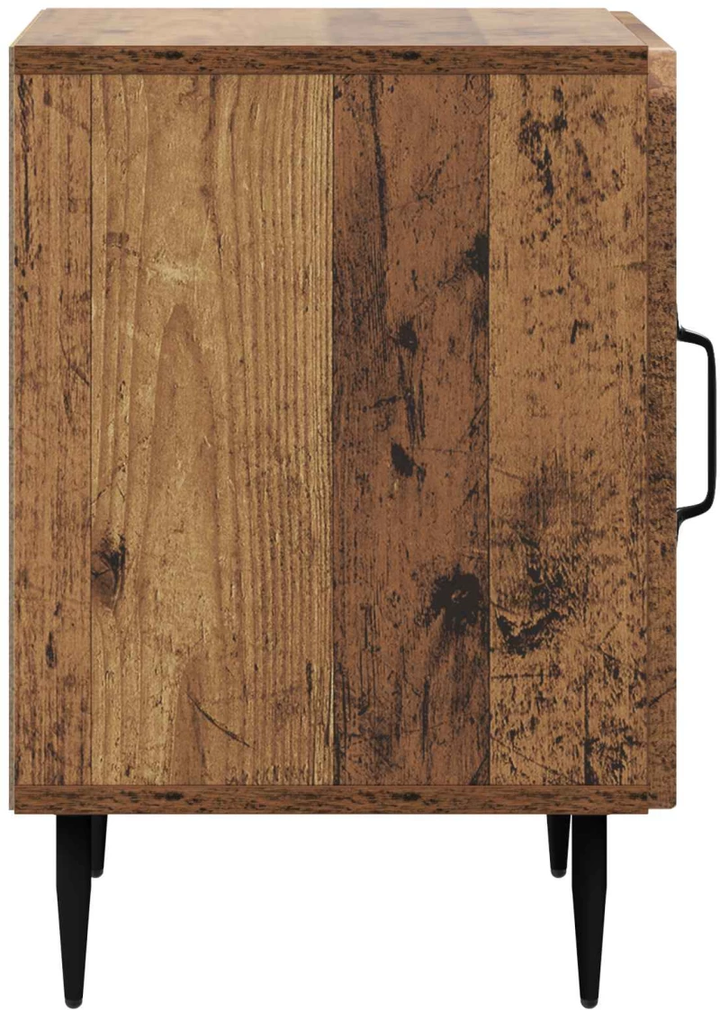 vidaXL Κομοδίνο 2 pcs Παλαιωμένο ξύλο 43 x 34,5 x 50 εκ