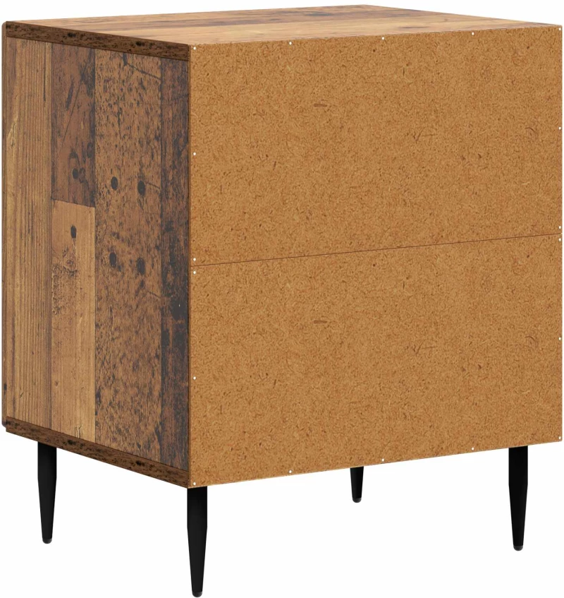 vidaXL Κομοδίνο 2 pcs Παλαιωμένο ξύλο 43 x 34,5 x 50 εκ