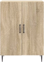 vidaXL Πλαϊνό γραφείο Sonoma Δρυς 66 x 34,5 x 89,5 εκ