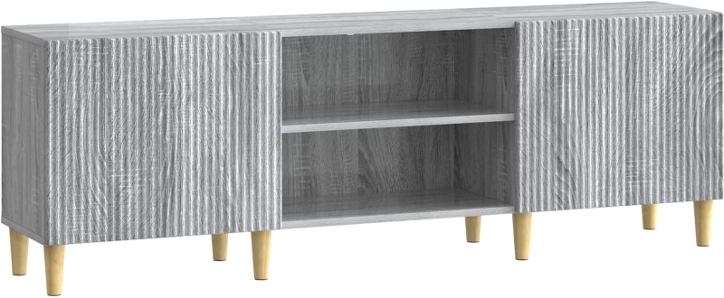 vidaXL Ντουλάπι TV Γκρι Sonoma 150 x 31 x 50 εκ. Επεξεργασμένο Ξύλο