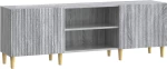 vidaXL Ντουλάπι TV Γκρι Sonoma 150 x 31 x 50 εκ. Επεξεργασμένο Ξύλο